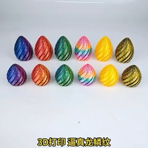 Colorful Dragon Egg 3d Printing Decompression Dragon Egg 3d Printing Toy Rotating Simulation 9.17