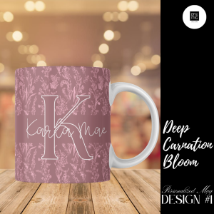 Personalized Mug-Deep Carnation Bloom Limited Edition