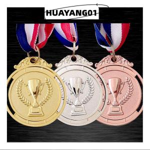 HUAYANG01 [HOT FASHION] เหรียญเหรียญเงินรางวัลสำหรับการแข่งขันกลางแจ้ง