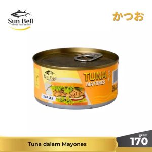 Ikan Kaleng Sunbell / Sun Bell Tuna in Vegetable Oil Sambal Goreng Mayonaise Bumbu Nasi Goreng Chili Teriyaki Red Bean Mexican Salad Maguro Katsuo 70 Gr Flakes Pouch Spring Water Sunflower Oil Oseng Pedas Asap Sambal Geprek Daun Jeruk Terasi