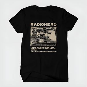 T-Shirt Kaos Atasan RADIO HEAD Kaos Distro Musik BAND Bahan 24s