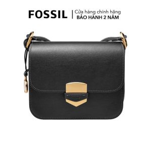 Túi đeo chéo nữ Fossil LENNOX da thật ZB1924001 màu đen