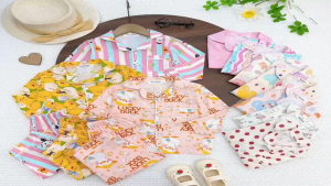 9KG-42KG ĐỒ BỘ TOLE LANH TAY dài QUẦN DÀI PIJAMA BÉ GÁI MẶC NHÀ MẶC NGỦ