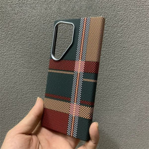 Wireless Case for Samsung S26 S25 S24 S23 Ultra Mountain Carbon Fiber Charging Back Cover Camera Lens Armor Phone Funda