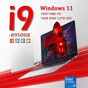 3-year warranty  i9-8950HK lightweight student gaming laptop | 14.1 "HD screen | 16GB RAM 1TB+2TB SSD | Win11 Pro | Portable high-performance laptop