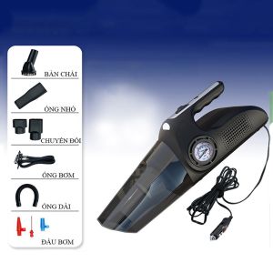 Máy hút bụi kiêm bơm lốp chuyên dụng ô tô 4 in 1 đồng hồ cơ mẫu mới