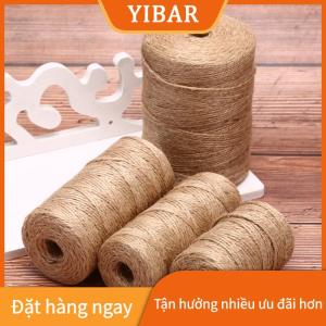 YIBAR Tự Nhiên Cây Gai Dầu Linen Dây Xoắn Vải Bố Đay Sợi Dây Thừng Sợi Dây Thừng DIY Thủ Công Trang Trí Nội Thất