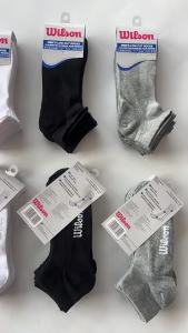[6 Double Pack ] Wilson Mens Mesh Thin Floor Socks Sports Ankle Socks
