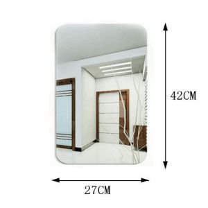 42/27CMHD Square Acrylic Wall Mirror Self Aesthetic Mirror DIY Makeup Mirrors