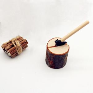 💥【Special price】💥UWO แฟชั่นใหม่1 2ชิ้นบ้านตุ๊กตา1:12จำลองขนาดเล็กรังนกไก่ขวานไม้ของตกแต่งห้องน้ำชนบทชนบท