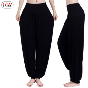 【M-3XL】CCW Women Yoga Pants Women Plus Size Yoga Leggings Colorful Bloomers Dance Yoga TaiChi Full Length Pants Modal Pants Yoga Clothes