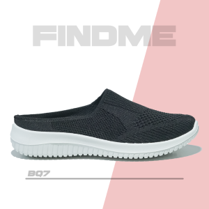 SEPATU SELOP WANITA SNEAKERS MINIMALIS KEKINIAN COMFY BAHAN FLYKNIT IMPORT BQ7