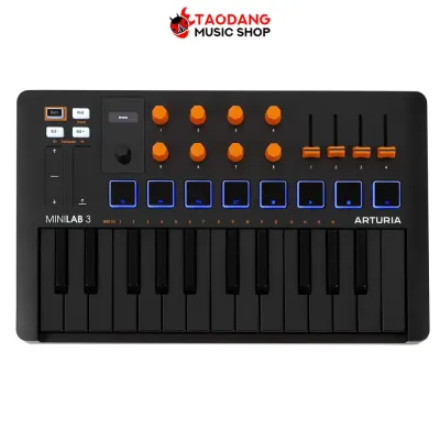 Arturia MiniLab 3 สี Orange Edition คีย์บอร์ดใบ้ Arturia Midi Keyboard - เต่าแดง