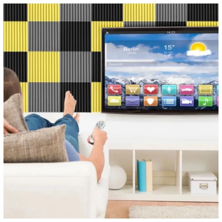 UMI%201pc%20Wedge%20Soundproof%20Sponge%20Sound%20Stop%20Absorption%20Panel%20Recording%20Studio%20Acoustic%20Foam%20Span%20Kalis%20Bunyi%20Suara%20KTV%20Kedap%20-%20Image%207