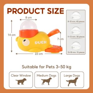 Pet Puzzle Feeder Interactive Pet Food Treat Dispenser with Duck Pattern for Puppies and Cats Traini