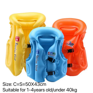 AKA Best Seller Inflatable Lifejacket for Kids Swim Vest for Children Safety Swimming Training Gear Step A B C Inflatable Life Vest for Toddlers Boys Girls Pool Accessories S M L Cash on Delivery PH Stock