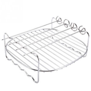 MIIQNUS Sự thay thế Người giữ Nhà Khay nướng bánh Giá đỡ thịt nướng Nồi chiên không khí Rack Grill Phụ kiện nồi chiên không khí