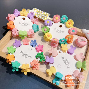 10PCS Colorful Star Butterfly Candy Small Hair Claws Crab Clips for Girls Childs Mini Cartoon Hairs Clamps Baby Hair Accessories