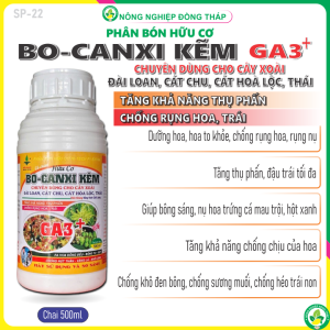 Phân Bón Hữu Cơ Hi-Tech F1 EXTRA Có chứa Hữu Cơ BO-CANXI KẼM – Chuyên Dùng Cho Cây Xoài – Tăng Khả Năng Thụ Phấn Chống Rụng Hoa Trái (Chai 500ml)