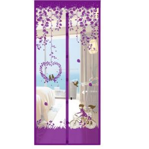 MIIQNUS Hoạt hình Màn cửa từ tính Đóng tự động Lưới Rèm cửa lưới Bền Có thể thu vào Lưới chống ruồi cửa Đồ dệt gia dụng