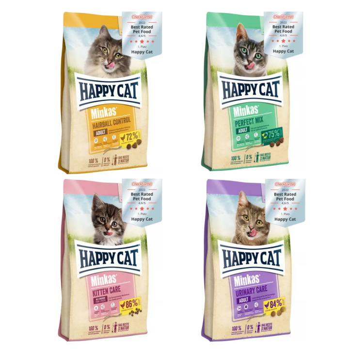 Happy Cat Minkas Cat Dry food (10kg) Kitten Care/Perfect Mix/Urinary ...