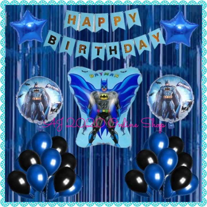 Birthday Set #85193 Batman Theme Party Decoration Package | Lazada PH