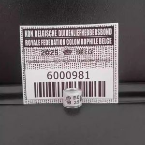 2025 DV Dove Rings with Tickets BELG Pigeon foot ring with cards NL Bird RINGs with letters card 10pcs/Lot