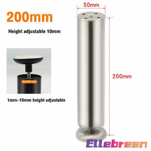 Table Sofa Bed Feet Furniture Legs Adjustable Stainless Steel Kitchen Furniture Legs Cabinet 10cm 15cm 20cm