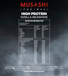 Musashi High Protein มูซาชิ โปรตีนสูง 30 กรัม (ของใหม่พร้อมส่ง)