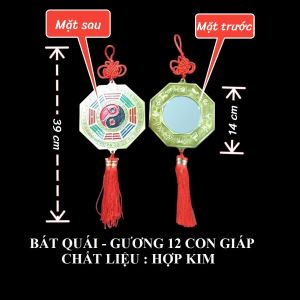 Gương Bát Quái Hình Hổ Phù Gương Bát Quái Phong Thủy