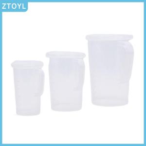 ZTOYL Plastic Measuring Jug Cup Thick Handle Sealing Cover Kitchen Cooking Supplies
