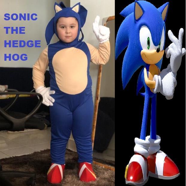 SALE !hmw-8 [ Fitrhino ] Sonic The Hedgehog Kids Costume Jumpsuit dan ...