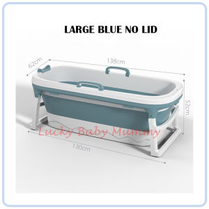 【DAILY ESSENTIAL】 Foldable Portable Bathtub Small Large Extra Large with Lid Options