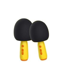 Bluetooth Microphone Wireless Portable Karaoke Microphone Handheld Toy Kids USB Multifunctional Studio Mic Machine