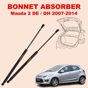 WARRANTY Mazda 2 2007 2014 DE DH Rear Bonnet Damper Rear Boot Absorber Right Left Gas Spring Set