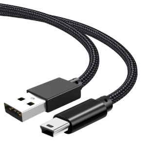 Multifunction Mini USB Cable USB 2.0 to Mini B Nylon Braided USB Cable Reliable Mini USB Cable USB Braided Cord for Dashcam
