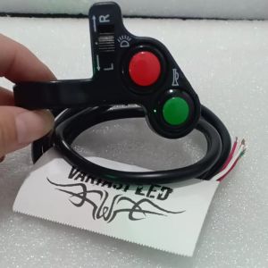 Saklar Kiri Domino On Off Klakson Sein - Saklar Tombol Hijau Merah - Saklar Klakson Plus Sein Kiri Kanan harga 1biji