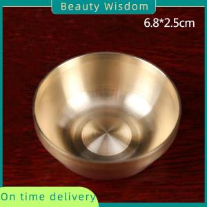 Beauty Wisdom Copper Tibetan Bowl Buddha Disciples to Supply Water Meditation Mini Brass Bowl