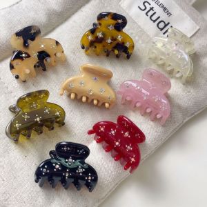 SELENAAL  Acetic Acid Rhinestone Hair Clip Babysbreath Crystal Mini Hair Claw Creative Hair Accessories Acetate Hairpin Girls