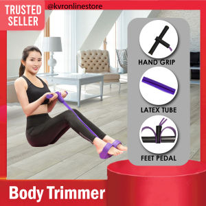 2 Tube Pull Rope Foot Pedal Puller Fitness Exercise Sit Up Strecthing Elastic Band Pilates Yoga Alat Senaman Yoga Outdoor