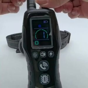 4900FT Remote Dog Training & Anti-Bark Collar with Remote Voice Call LED Flashlight Safety Lock IP67 Waterproof Rechargeable