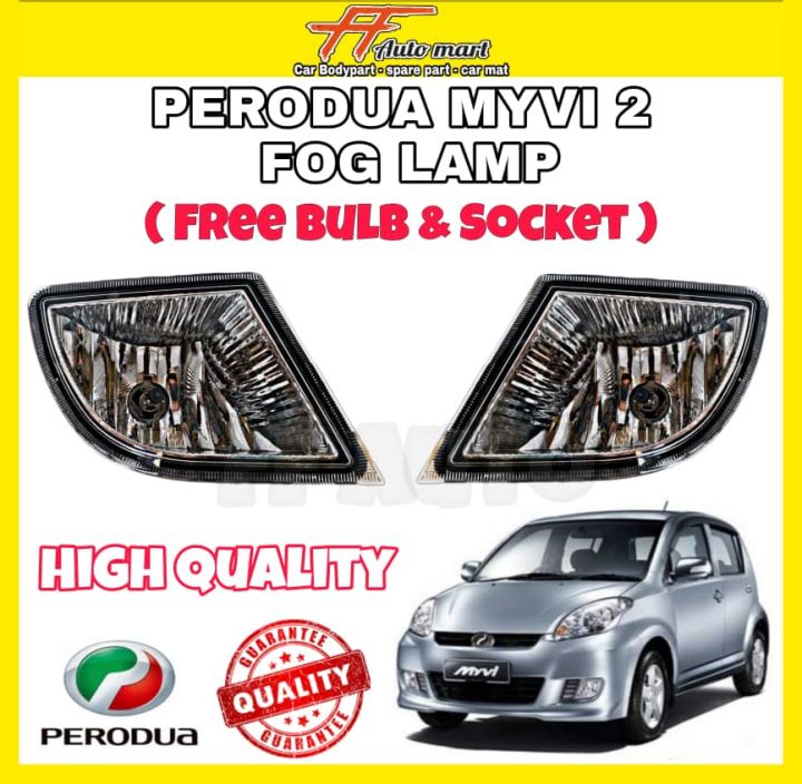 Perodua Myvi 2 Fog Lamp ASSY SpotLight Myvi 2 FREE BULB & SOCKET 1