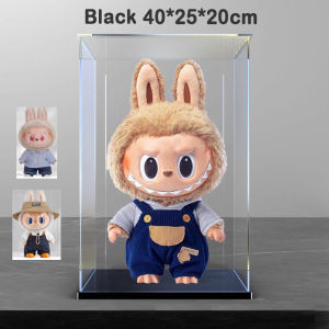 Zimomo Display Box Acrylic Labubu Display Case Transparent Popmart Storage Box