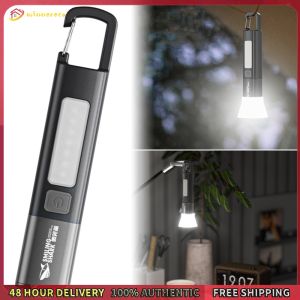 Winnereco Super Bright Flashlight USB Charging Camping Powerful Flashlight 300LM Ultra Bright LED Torch 3 Gears for Outdoor Hiking Fishing