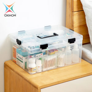 Oxihom Tempat Kotak Penyimpanan Box Mainan dan Perkakas ToolBox Kosmetik Kotak Obat