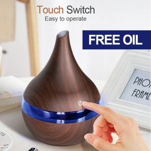 HUMIDIFIER DIFFUSER AROMATHERAPY DESAIN WOODEN ALAT AROMA TERAPI KAYU HUMIDIFIER WOOD