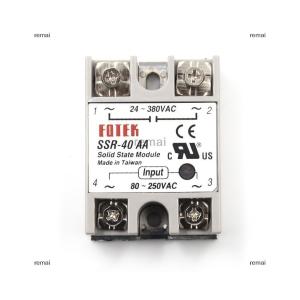 remai solid state relay SSR-40AA-H 40A actually 80-250V AC TO 90-480V AC SSR 40AA