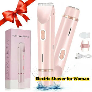 Electric Shaver for Woman Female Razor Women Facial Mustache Epilator Painless Leg Body Underarm Bikini Hair Remover Trimmer
