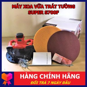 Máy Xoa Vữa Trát Tường SUPER S700F - Công Suất 980W - Đầy Đủ Phụ Kiện - Bảo Hành 6 Tháng