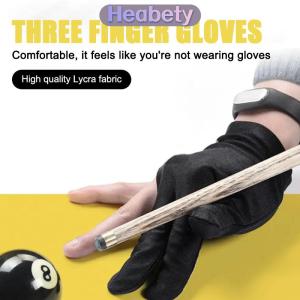 Heabety  Ba ngón tay đầy đủ ngón tay Bi Da hồ bơi Cue billiard găng tay cho tay trái Lycra Billiards găng tay